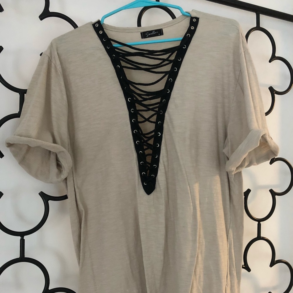 Sorella Lace Front Tee